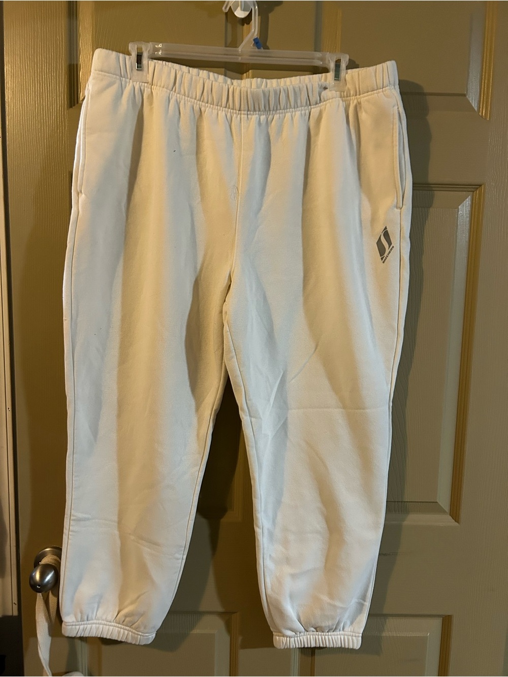 Women's white Jogger Sweatpants